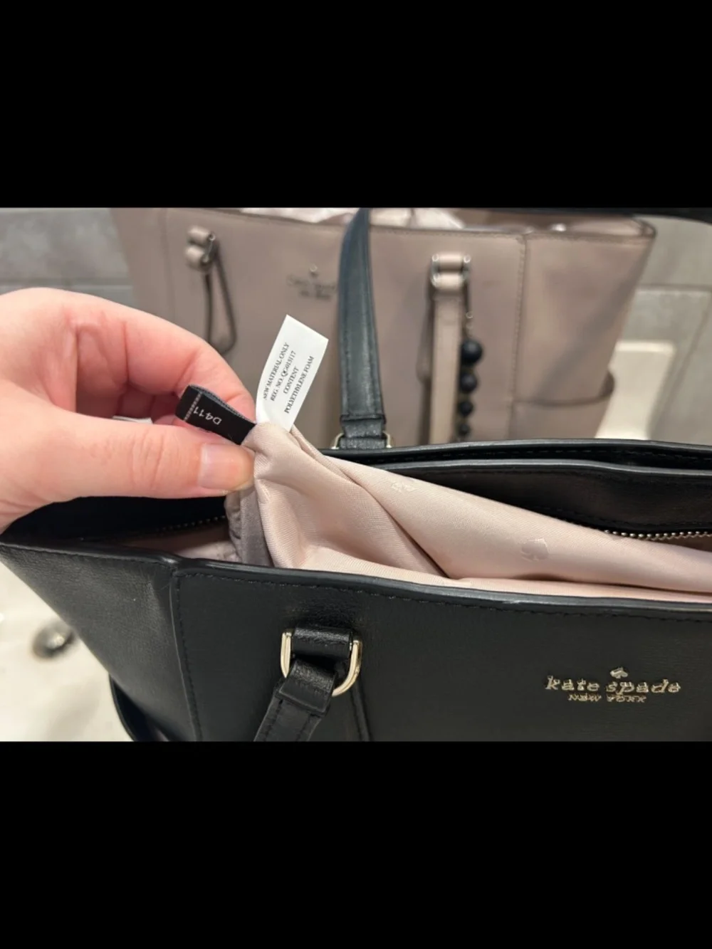 TWO Kate Spade Tippy leather work laptop totes set of 2